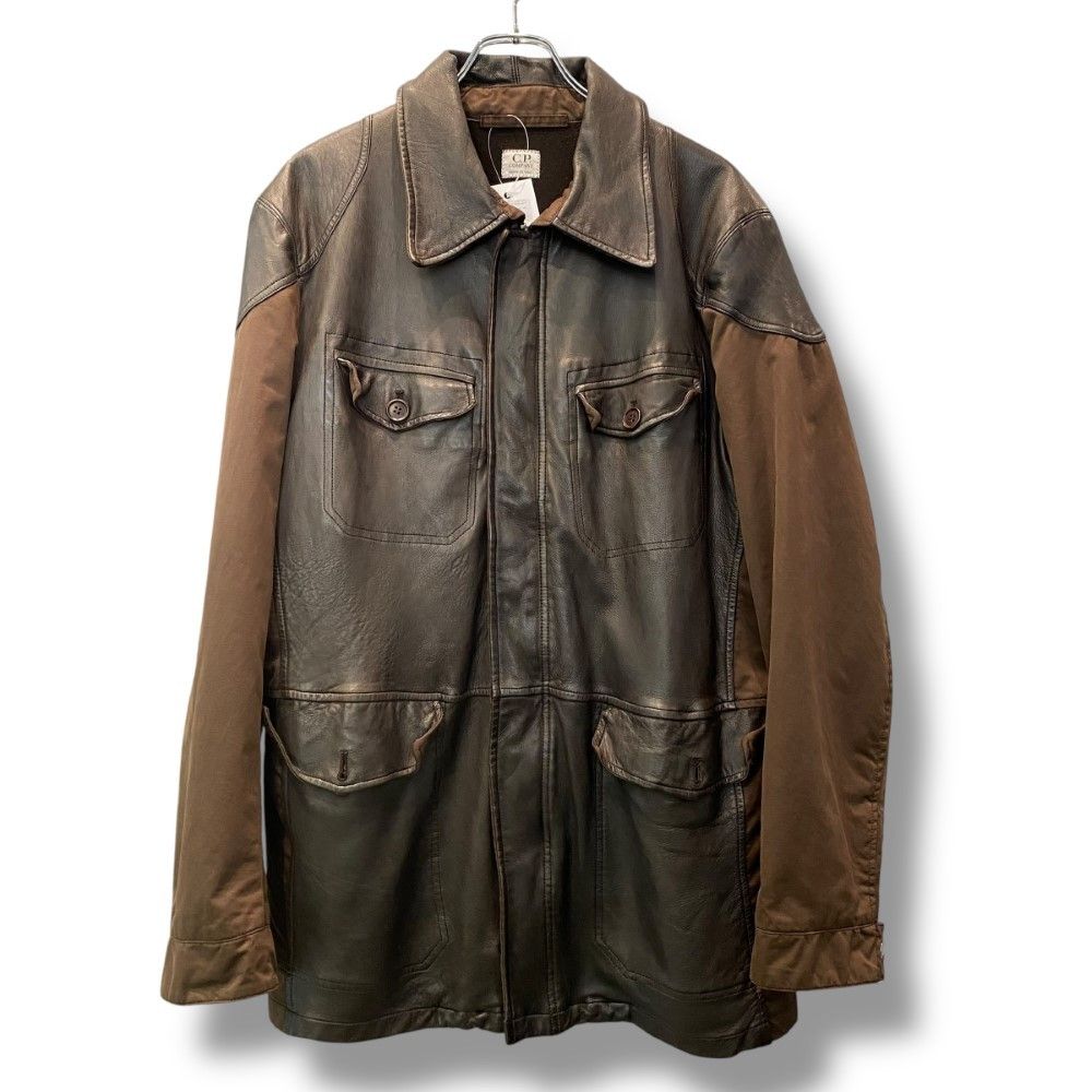 C.P. COMPANY 05AW レザー 切替 ジャケット ブルゾン サイズ48