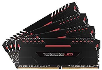 【中古】【輸入品・未使用】Corsair Vengeance 64GB (4x16GB) DDR4 3000 C15 for DDR4 Systems%ｶﾝﾏ% Red LED (CMU64GX4M4C3000C15R) [並行輸入品]