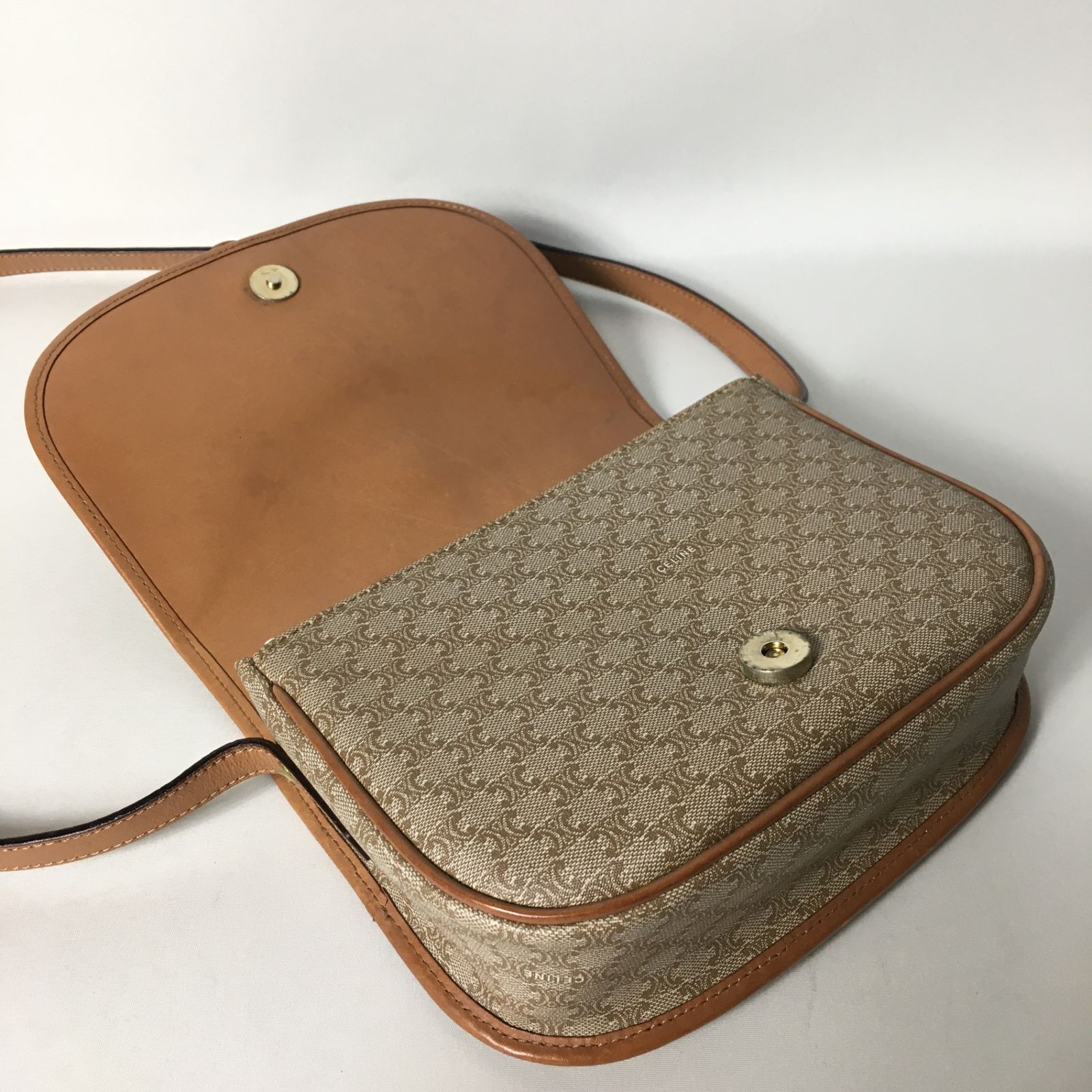 2505-239｜美品｜セリーヌ ショルダーバッグ ブラウン マカダム柄 2505-239｜美品｜セリーヌ ショルダーバッグ ブラウン マカダム