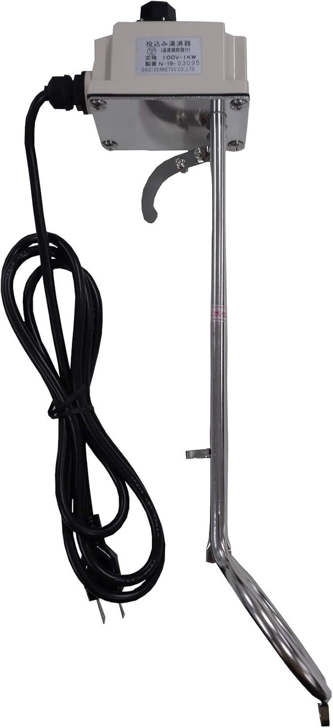 新光電気 サーモスタット 温度調整機能付 投げ込みヒーター1000w NHS-1000S