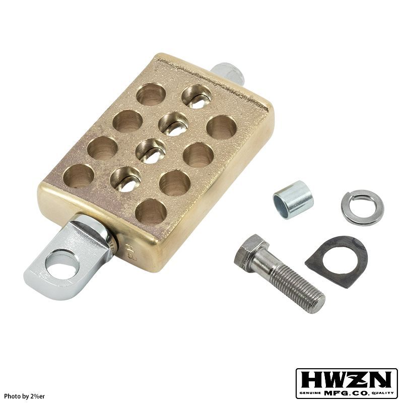 HWZN ドリルドキッカー ブラス DRILLED KICK PEDAL【BRASS】 ハウゼン 