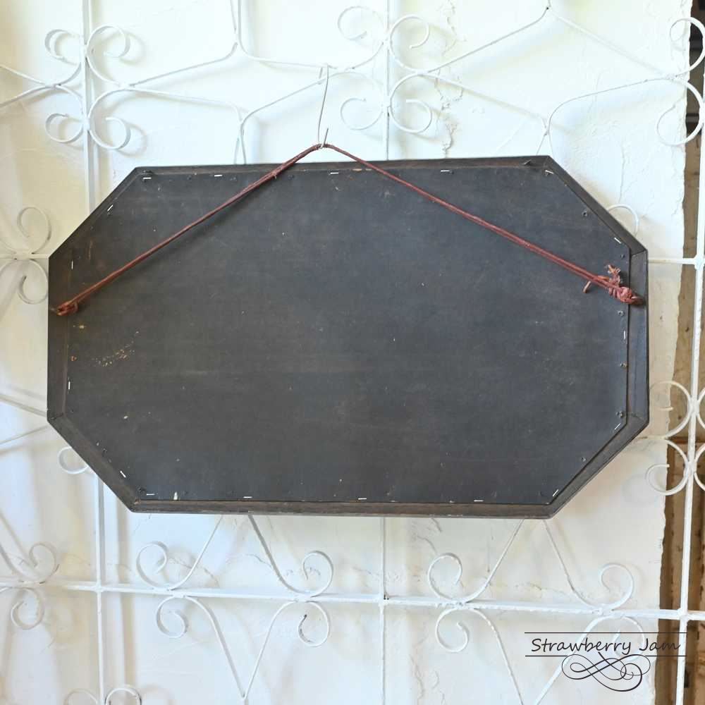 L3705-254 英国アンティーク オーク ウォールミラー Mirror 壁掛け