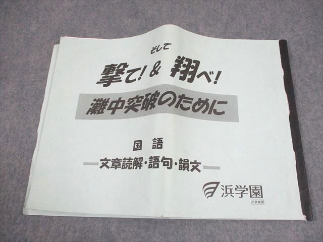 浜学園 小6 国語 撃て！＆そして翔べ！ 灘中突破のために 文章読解