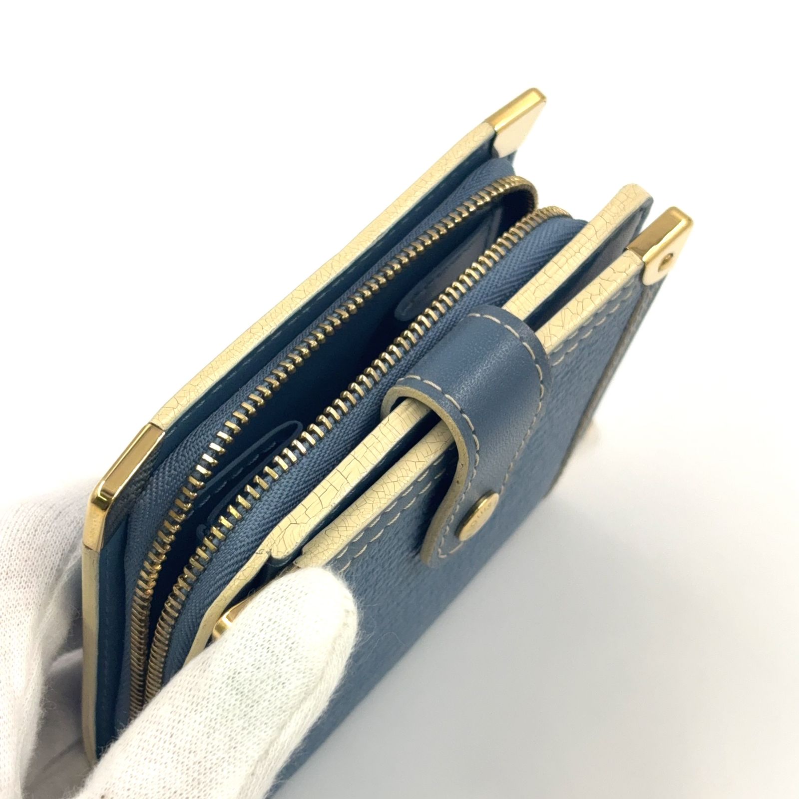 LOUIS VUITTON スハリ コンパクトジップ ファスナー付二つ折り