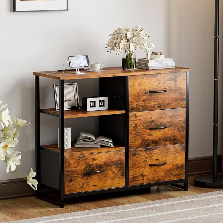 カーテン・棚付きハンガーラック 竹製 大容量 幅90cmx高さ146cm