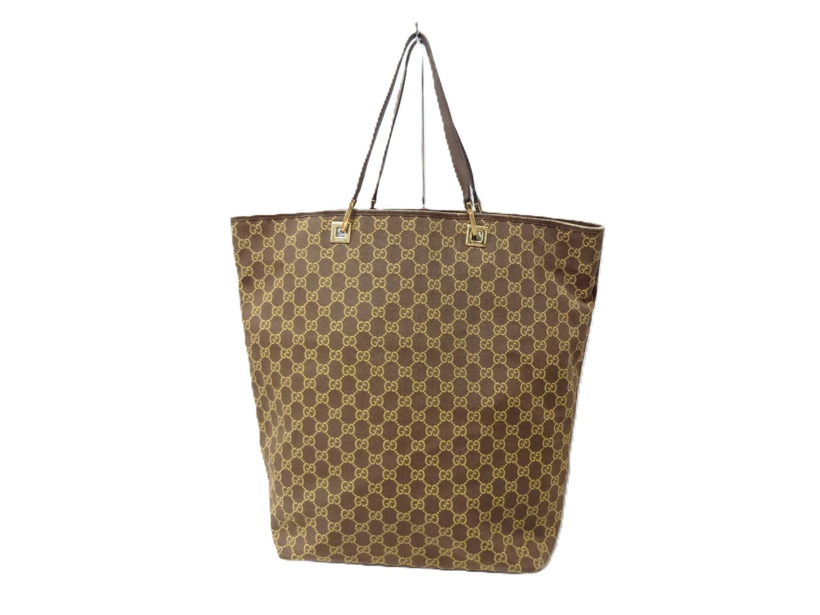 GUCCI グッチ 002 1097 GGキャンバス レザー ハンドバッグ トート