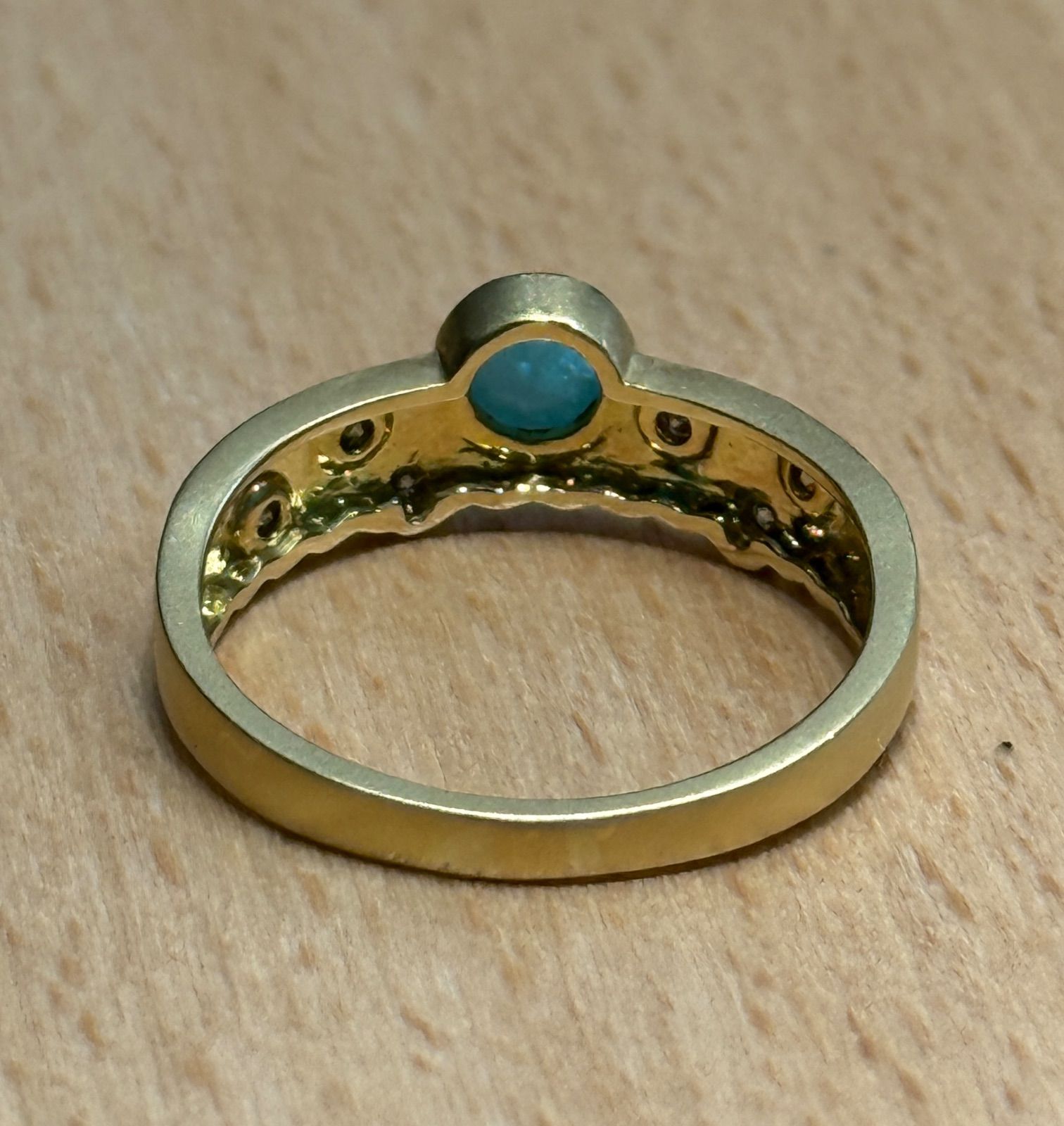 GSTV K18 パライバトルマリン0.45ct ダイヤ0.13ct リング - メルカリ 