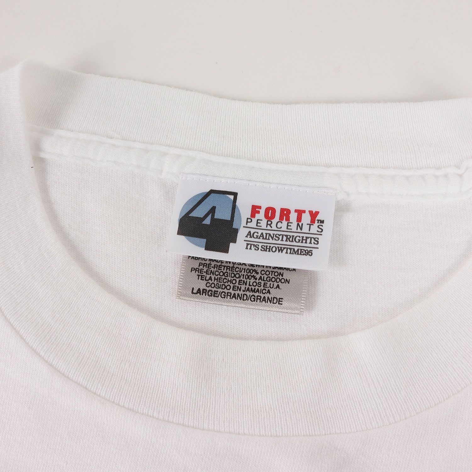 FPAR / FORTY PERCENTS AGAINST RIGHTS Tシャツ サイズ:L 90s 初期 