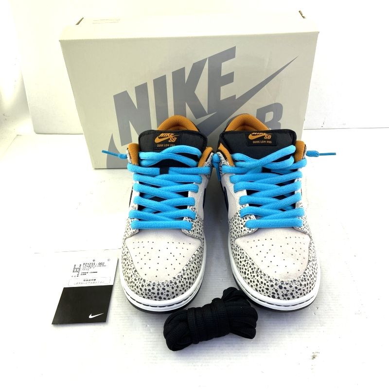 03w09341【箱付き】Nike SB Dunk Low Pro Electric Safari Phantom and 