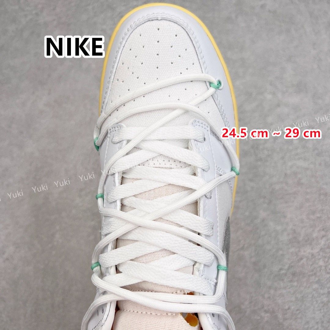 新品 未使用 NIKE  ナイキ ×OFF-WHITE DUNK LOW 1 OF 50 WHITE 1 オフホワイト ダンク ロット1 ローカットスニーカー ホワイト DM1602-127 男女兼用