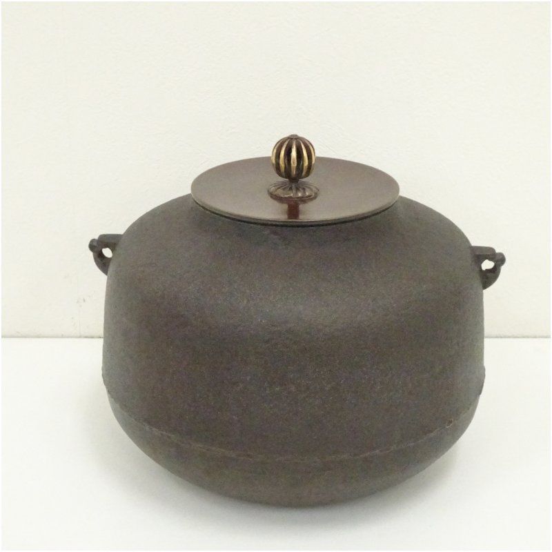 中古】阿弥陀堂釜 高橋敬典作 茶道具 茶釜 木箱付き 2 人間国宝】高橋敬典