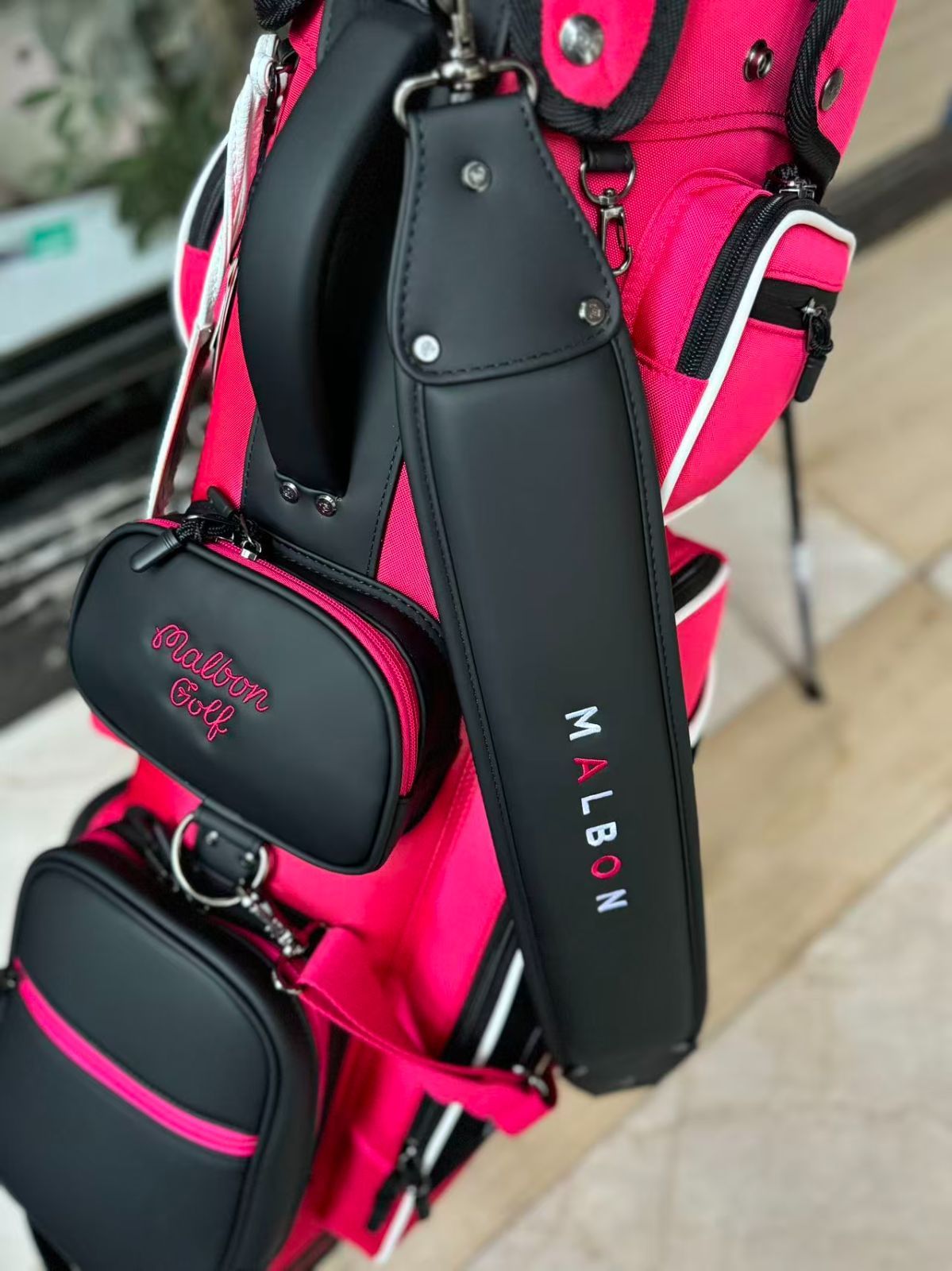 MALBON GOLF イカゲームコラボ キャディバッグ ゴルフバッグ