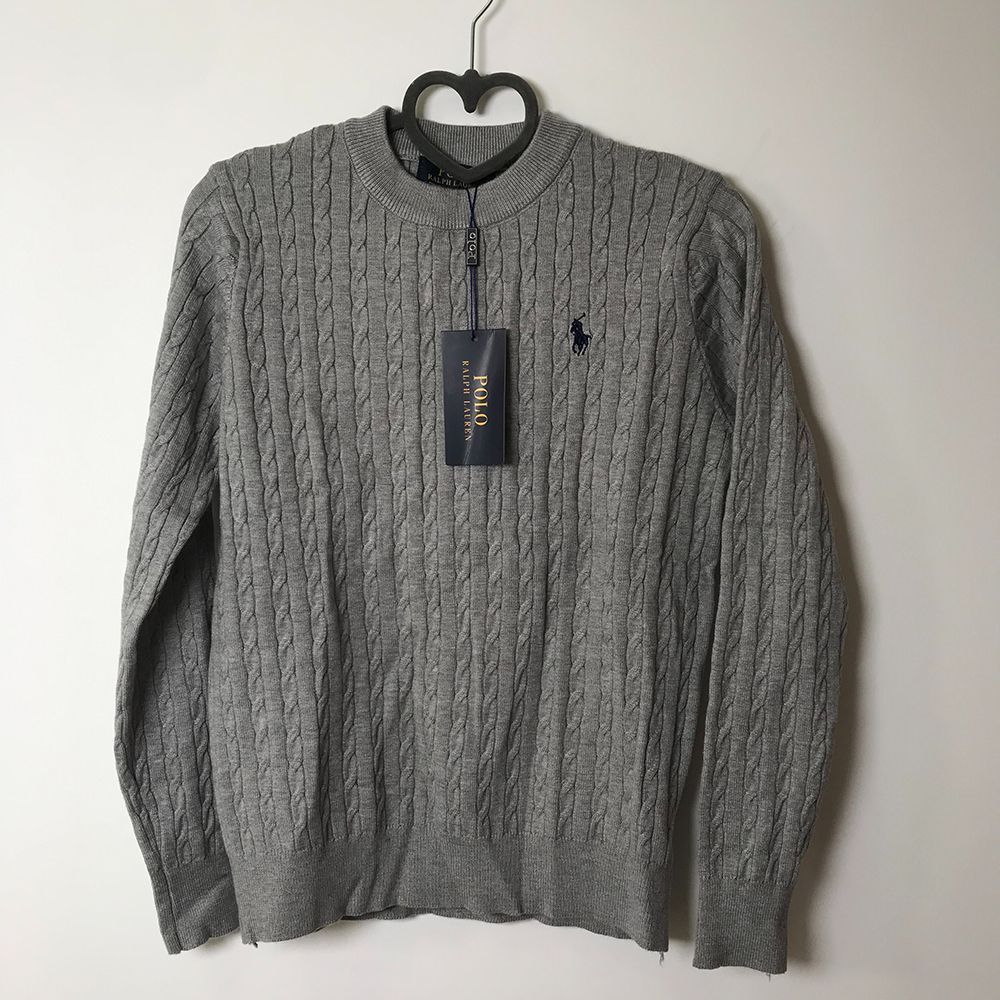 限定値下げ中！polo ポロ ラルフローレン ケーブルニット グレー P91 