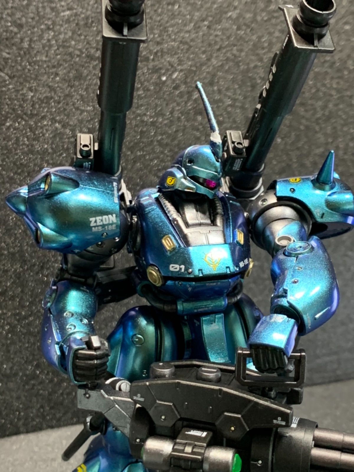 ガンプラ HGUC ケンプファー ジャイアントガトリング付 重装備Ver 完成