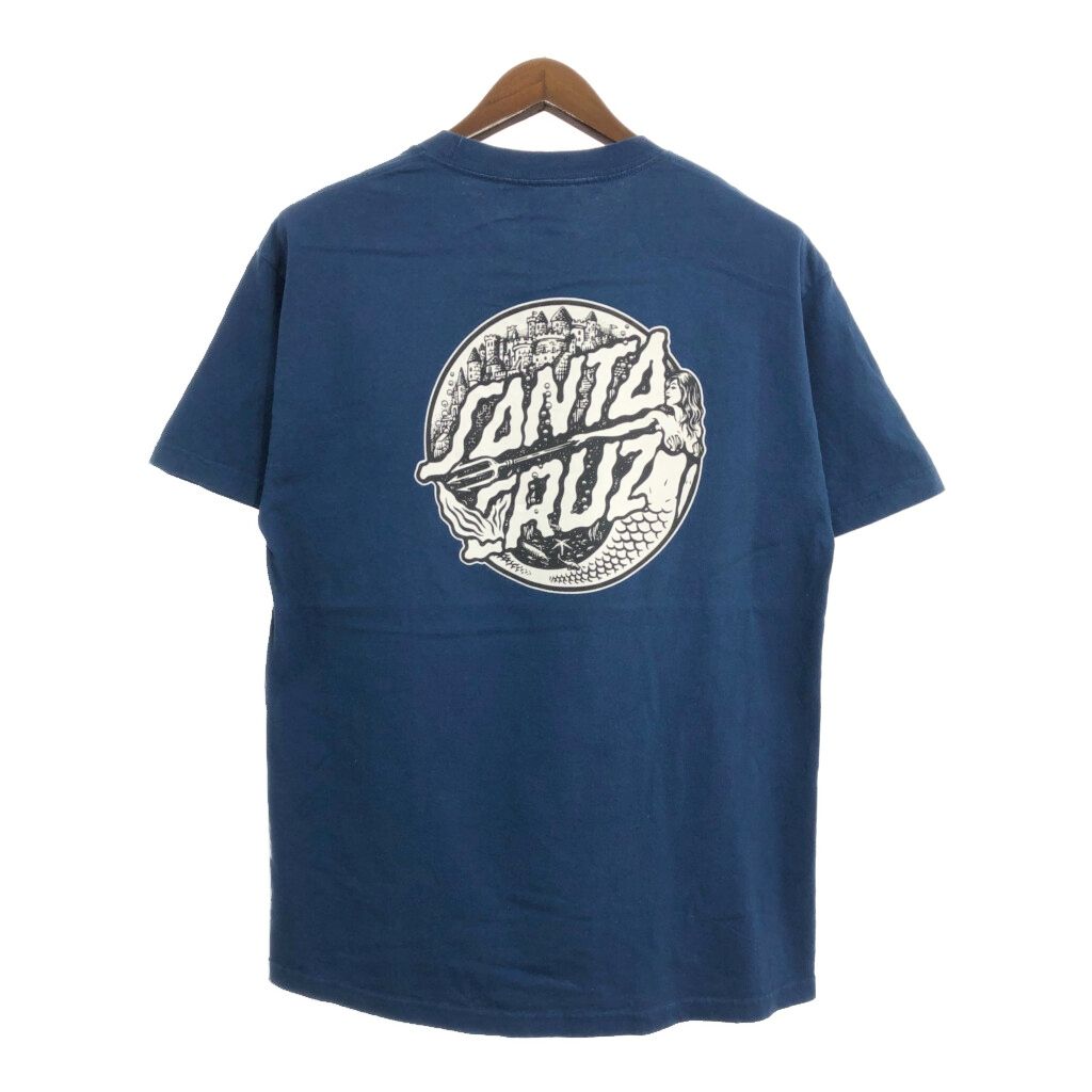 SANTA CRUZ サンタクルーズ ロゴ 半袖Tシャツ ブルー(メンズ LARGE