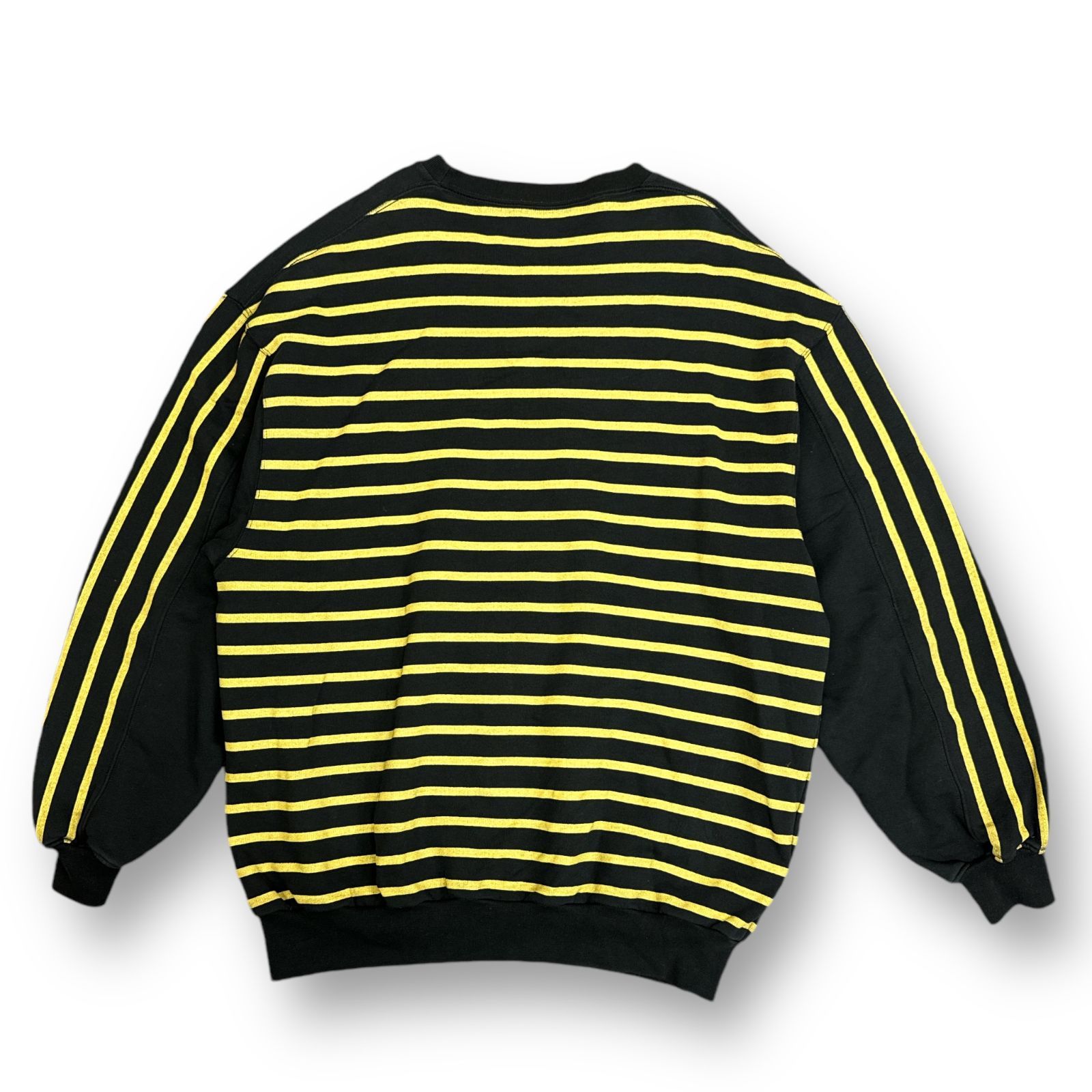 BALENCIAGA HOMME クルーネックスウェット 17aw バレンシアガ 17AW ブリーチ加工 HOMME刺繍 オーバーサイズ