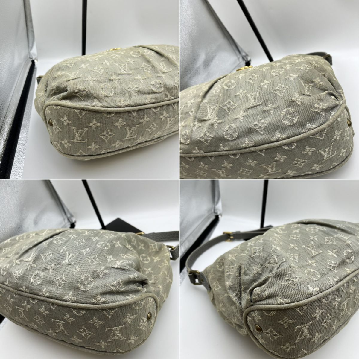 LOUIS VUITTON ルイヴィトン モノグラム デニム グレー スライトリー ショルダーバッグ M95834 レディース【中古商品】Monogram  Denim Slightly Shoulder Bag HIBUOCHI VINTAGE - メルカリ