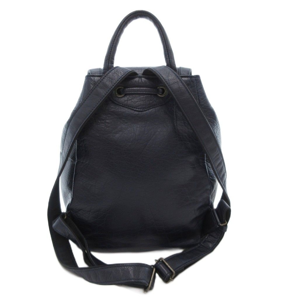 IBIZA ネイビー リュック 未使用 IBIZA イビサ レザー×ナイロン リュック 象デザイン