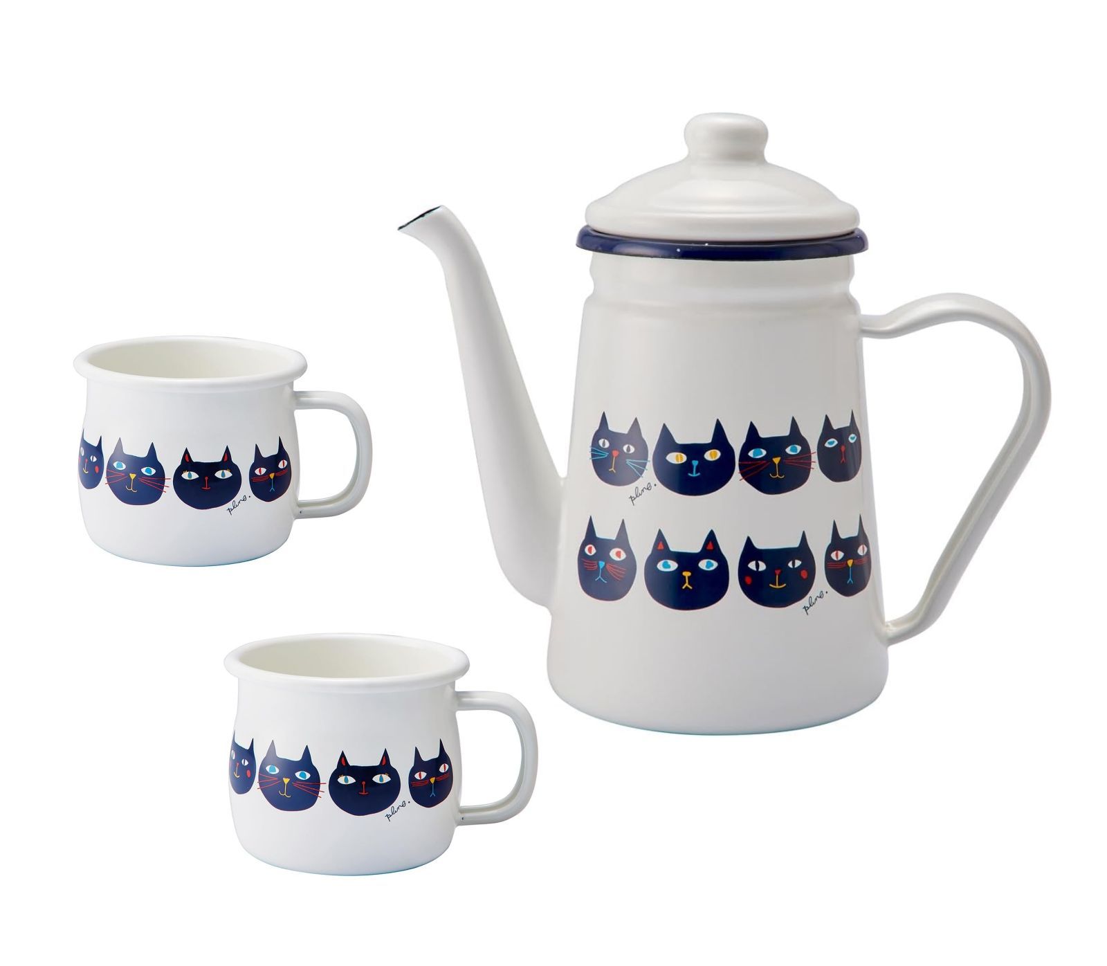 レア☆ ハイジドット フェイラー ホーローマグカップ＆ポットセット