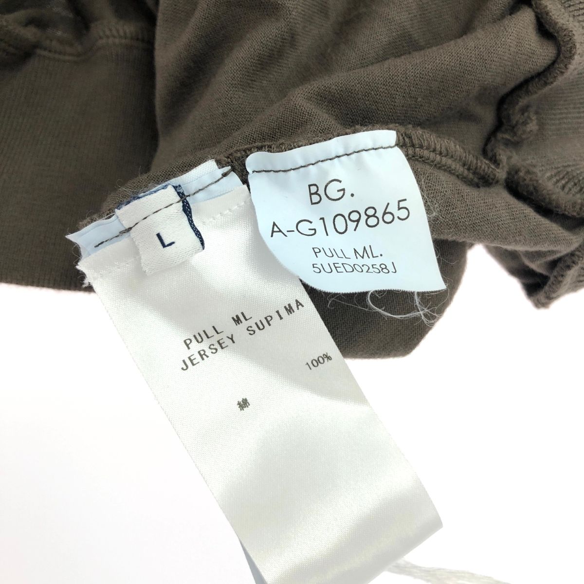 FEDELI スーピマコットン　カーディガン フェデリ FEDELI (フェデーリ) Zip Up Cardigan (ジップアップ