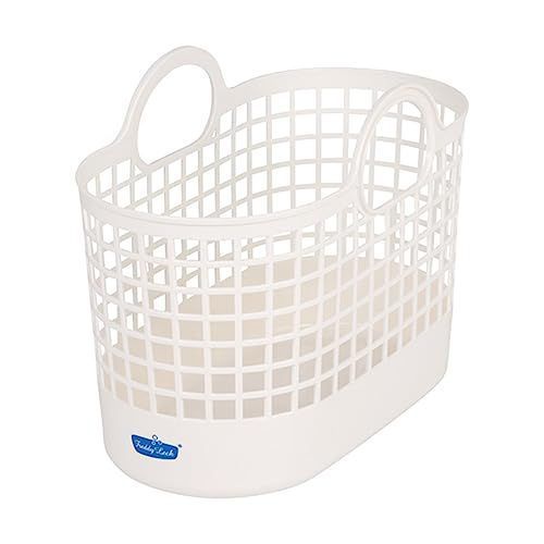 ミニ_単品 フレディレック(Freddy Leck) ランドリーバスケット ミニ ホワイト 12L FL-217 洗濯かご 軽い シンプル おしゃれ コンパクト かわいい 持ち運び 子供 洗濯ラック上 収納
