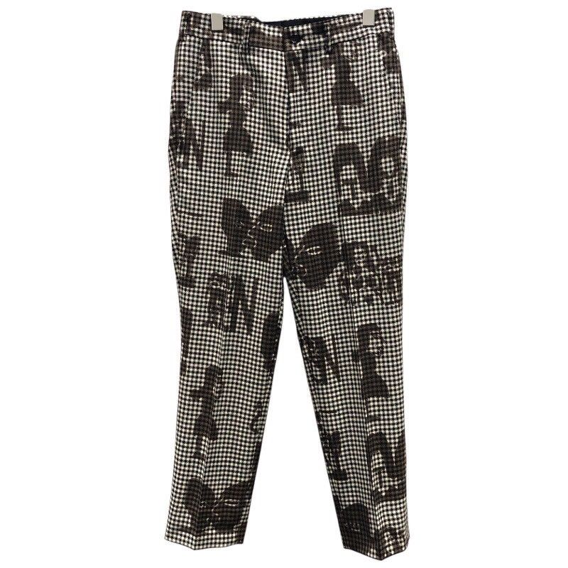 コムデギャルソン COMME des GARCONS ×Alisa Yoffe グラフィックスラックスパンツ GD-P015 ブラウン ウール ウール レディース パンツ