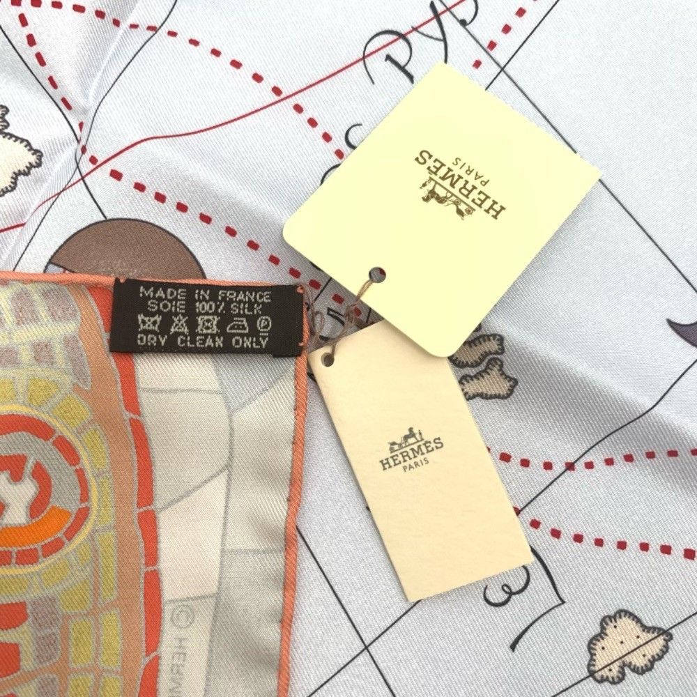 未使用品 Hermes エルメス カレ90 Le Voyage De Pytheas