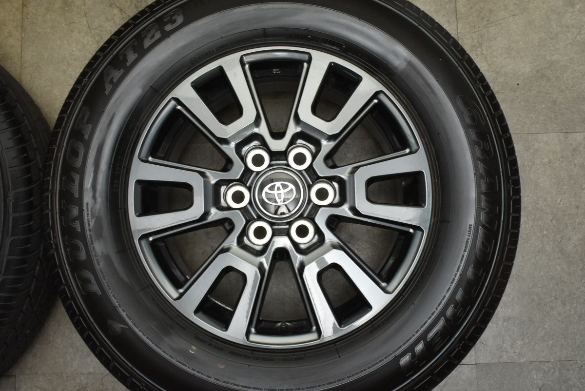 ランクル250 VX 純正 265/65R18 ダンロップ グラントレック 2024年製 新車外し品】ダンロップ グラントレック AT23 265