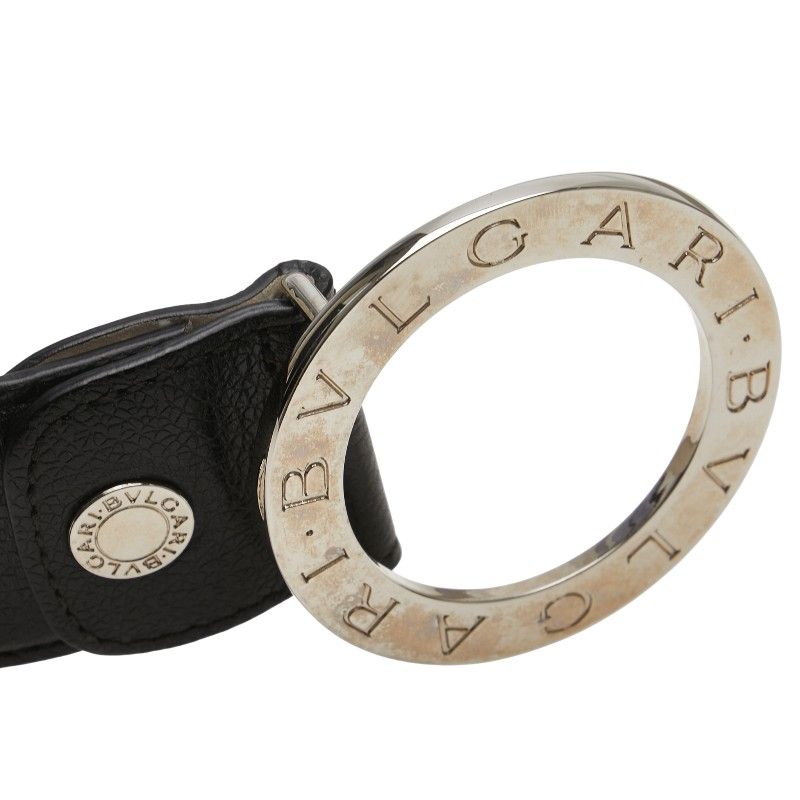 ブルガリ ブルガリブルガリ ベルト サイズ：105 42 ブラック レザー  