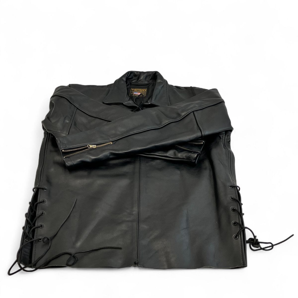 中古　バンソン　アワードジャケット Weather proofed Leather】レザーアワードジャケット(ブルゾン