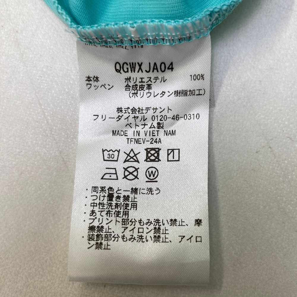 サイズ：L LE COQ GOLF ルコックゴルフ 2024年 モックネック 半袖Tシャツ  ブルー系 [240101530148] ゴルフウェア レディース ストスト