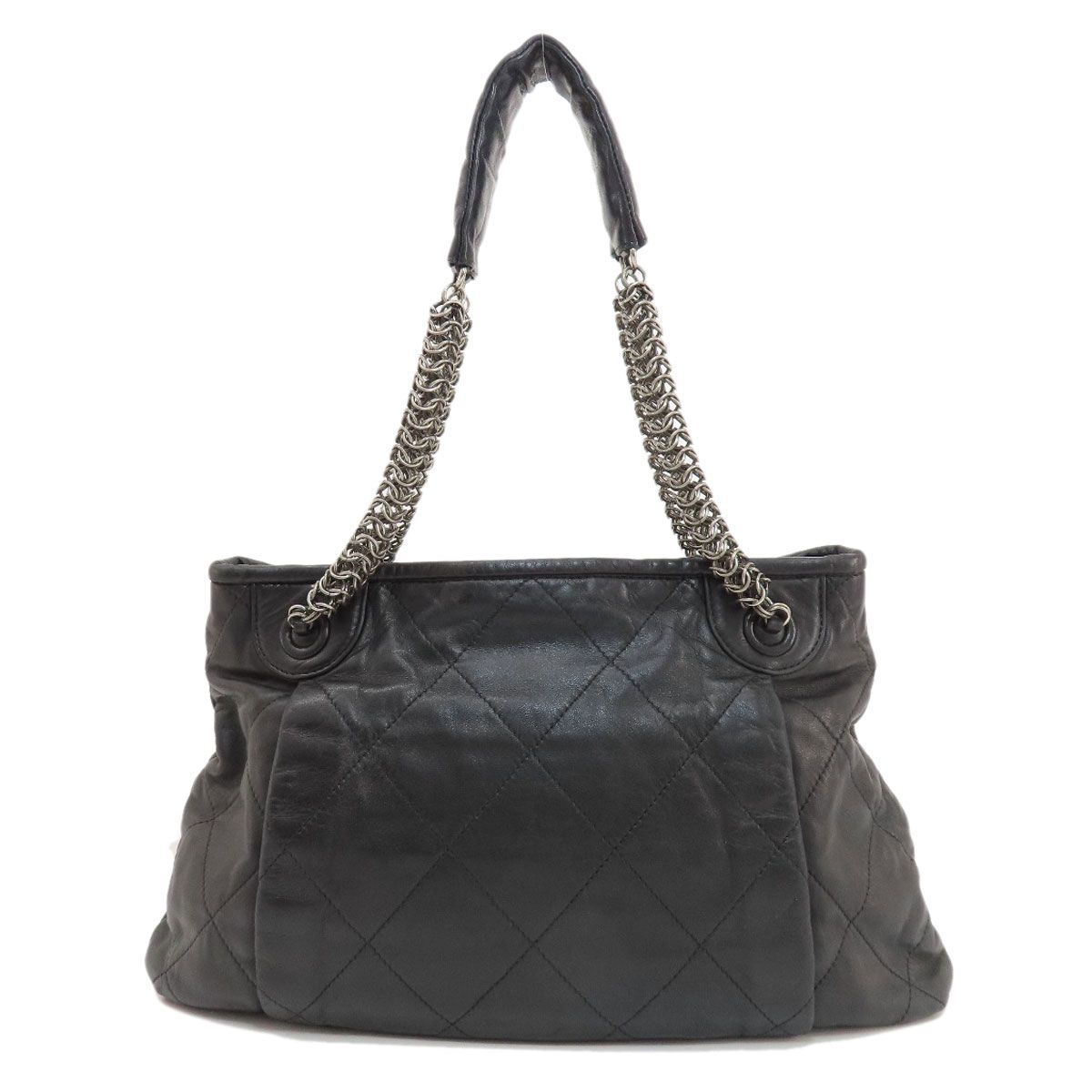 CHANEL シャネル チェーンショルダー ココマーク シルバー金具 トート