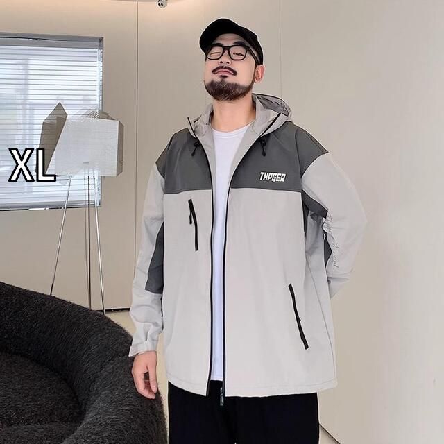 [XL]秋冬 コーデ メンズ  服 シンプル ファッション オシャレ 大人 かっこいい 大きいサイズ ストリート 紳士服  アウトドア スポーツ フード付き ジャケット 