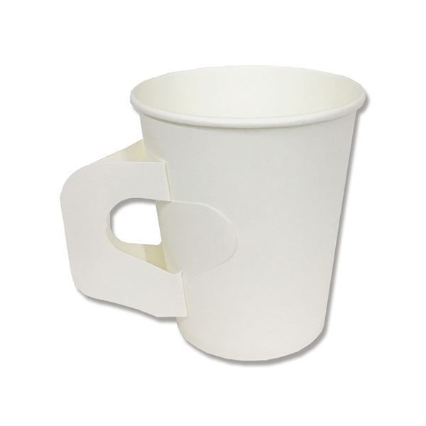 シモジマHEIKO 紙コップ ペーパーカップ ハンドル付き ホワイト 口径73mm 0045360371セット 2000個 100個×20パック