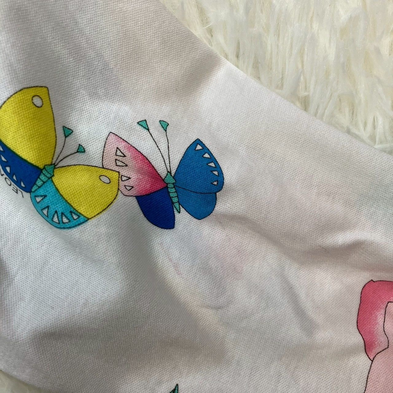 ✨極美品✨ レオナール ポロシャツ 長袖 花柄 大きいサイズ XL ホワイト レオナール スポーツ ポロシャツ 長袖シャツ 花柄 ボタニカル 鳥