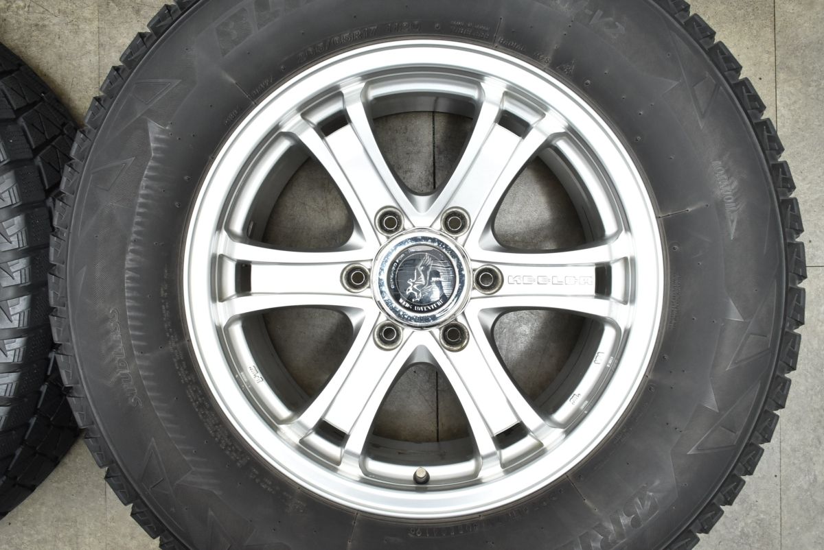 交換用に Weds キーラー 17in 7.5J 25 PCD139.7 ブリヂストン ブリザック DM-V2 265 65R17 プラド ハイラックス サーフ 可 TRITUETUBI_COM