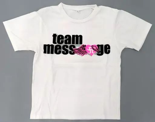 中古】衣類 浜崎あゆみ TEAM MESSAGEコラボTシャツ ホワイト S