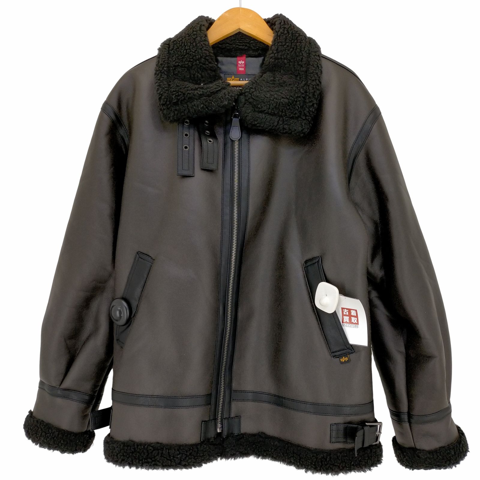アルファインダストリーズ ALPHA INDUSTRIES B-3 フェイクムートン フライトジャケット メンズ  XL