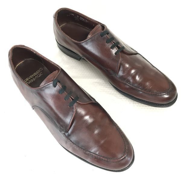 USA70s-80s?Vintage ウェインバーグ|weyenberg massagic 本革|グッドイヤー製法|Uチップ 10.5D|28.0|茶|BROWN dress shoes◆cF-161<sale>