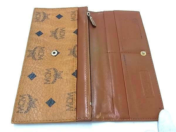 MCM エムシーエム モノグラム ヴィセトス柄 レザー 二つ折り 長