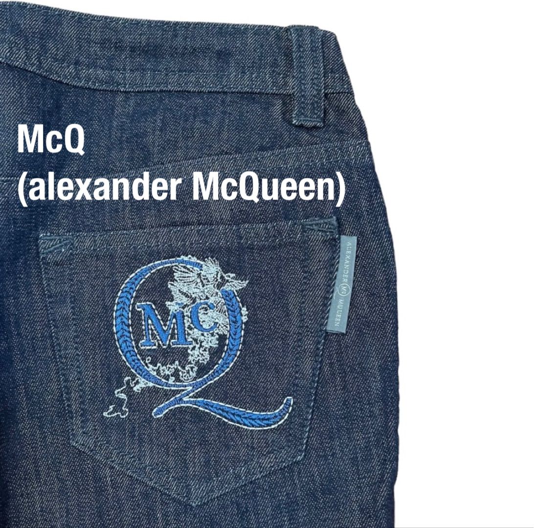 mcq (Alexander McQueen) 刺繍 denim pants-bydowpharmacy.com