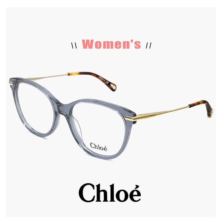 新品】 クロエ レディース メガネ ch0058o-008 53mm chloe 眼鏡