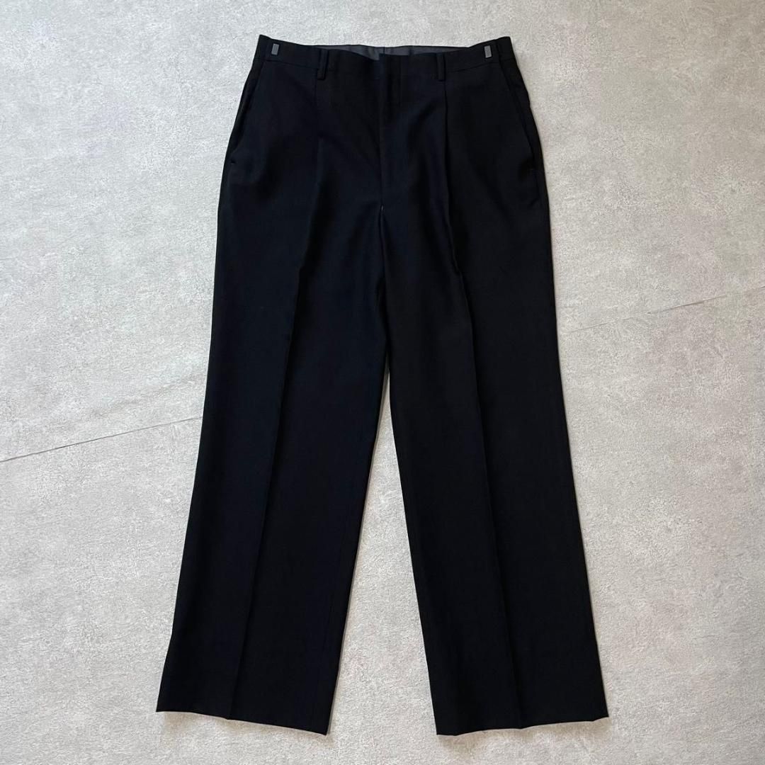 90s ヴィンテージ セットアップ ダブルスーツ ブラック×ブルー 極上