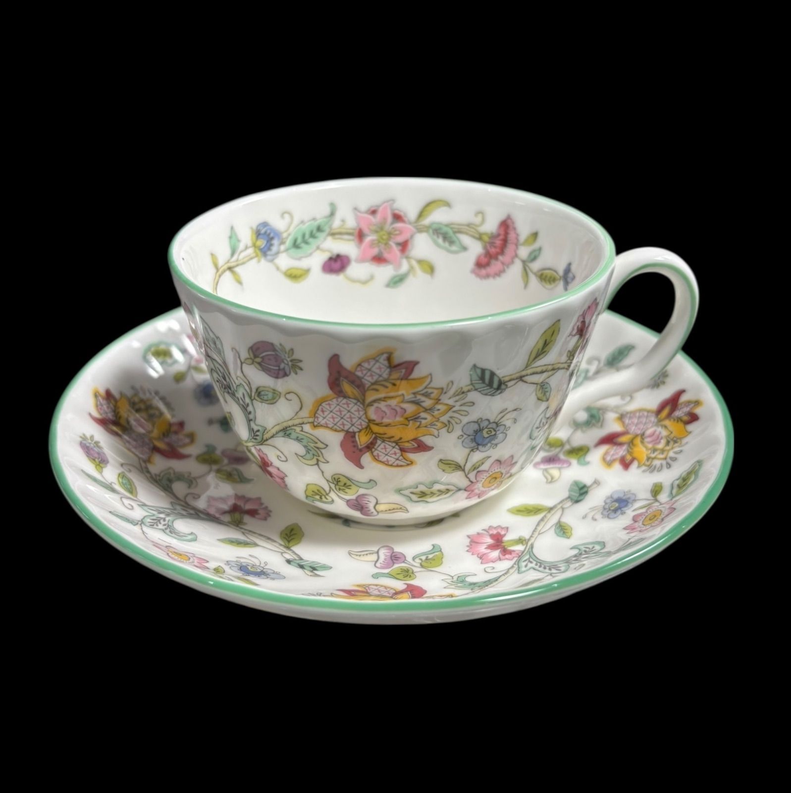2客揃】MINTON Haddon Hall カップ&ソーサー 花柄 ミントン 2客揃】MINTON Haddon Hall カップ&ソーサー 花柄 ミントン
