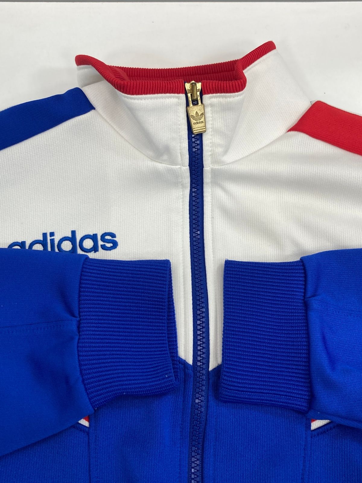 80S adidas アディダス デサント トラックジャケット トリコロール 80s adidas アディダス トラックジャケット ジャージ トリコ