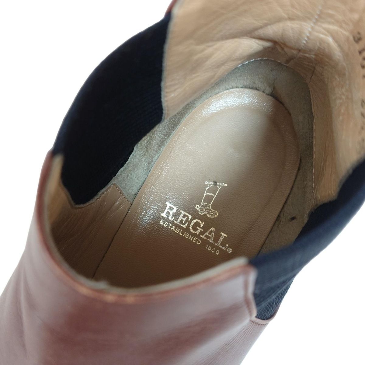 REGAL リーガル ショートブーツ 22 1|2 レディース - ダークブラウン サイドゴア レザー KIN-KAAI_COM