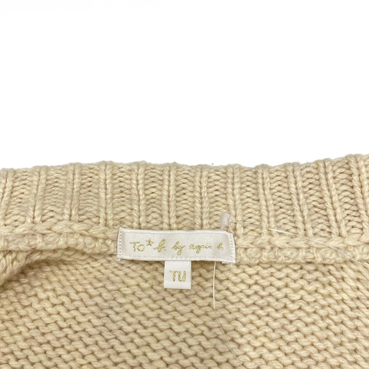 重要な agnes b アニエスベー カーディガン サイズTU レディース - ベージュ 長袖|ロング丈 1000円以上送料無料。