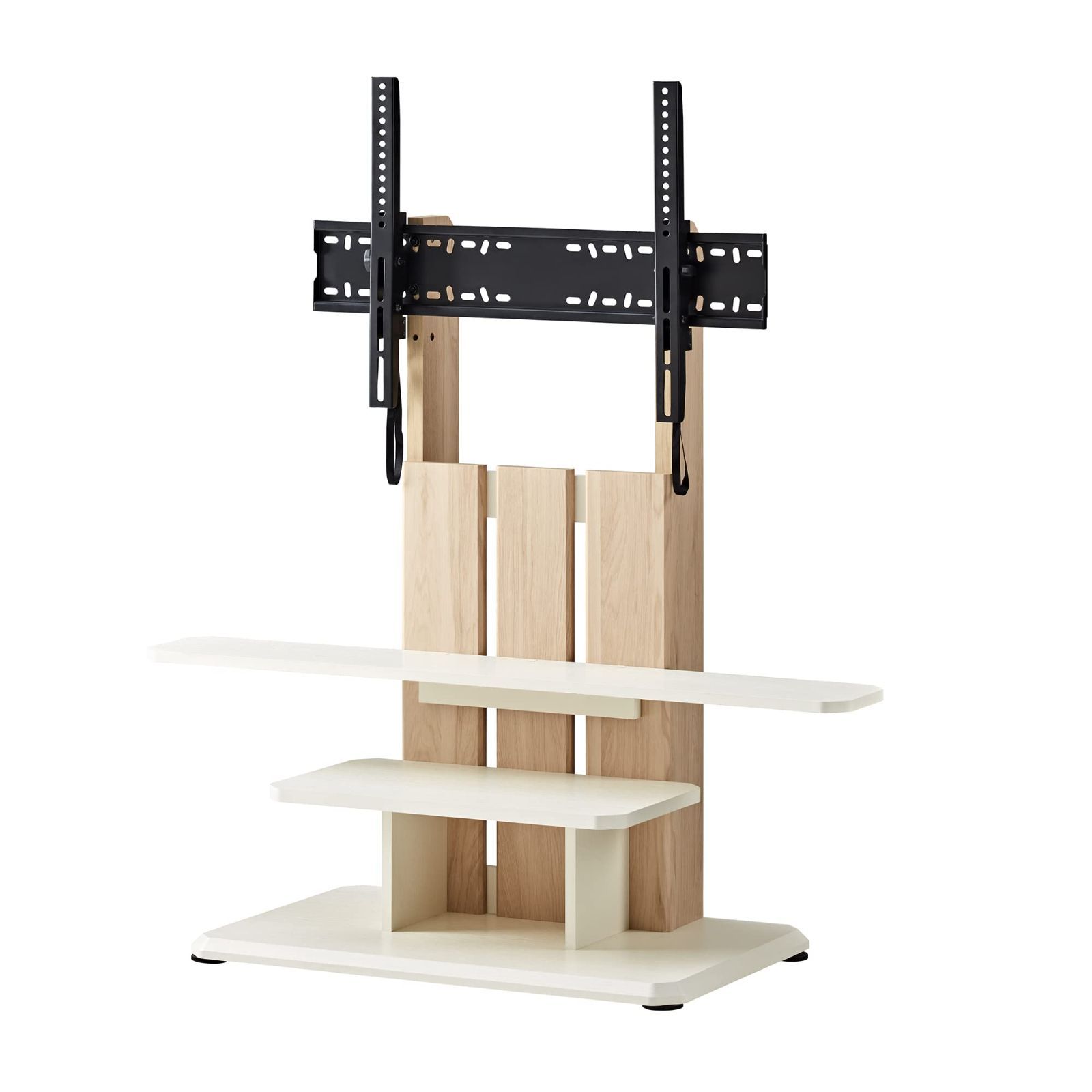 人気商品 WS-C690-NA キャスター付 チルト機能付 約幅69×奥行44x高さ112.5cm ナチュラル 32~77型 style WS-C スタンド テレビ 壁寄せ 朝日木材加工