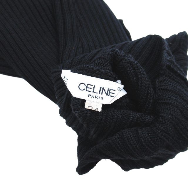 オールド セリーヌ Old CELINE ノースリーブ セーター リブ ニット 