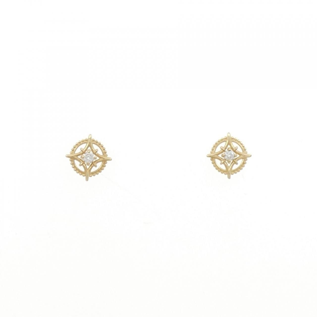 新品】K10YG ダイヤモンド ピアス 0.04CT - メルカリ 